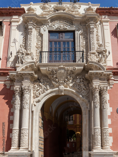 Archbishop Palace facade. Seville, Spain photo