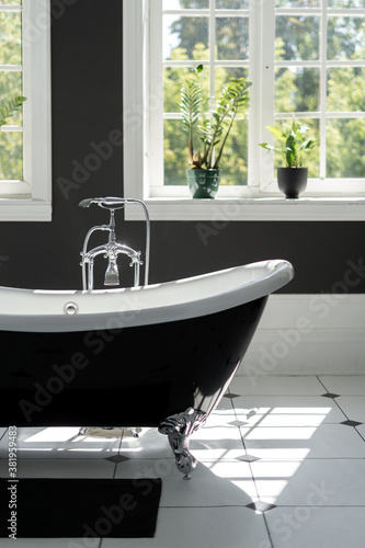 Modern interior design in new and contemporary bathroom © brizmaker