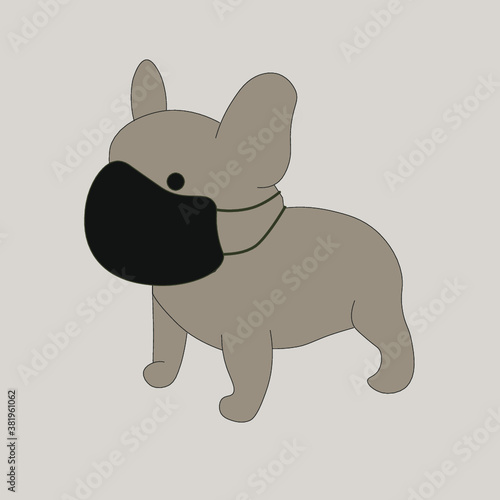 Perro protegido