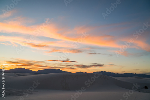 Picturesque scenery of arid valley on sunset © BullRun