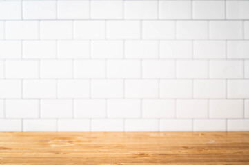 white subway tile kitchen wall for background image
