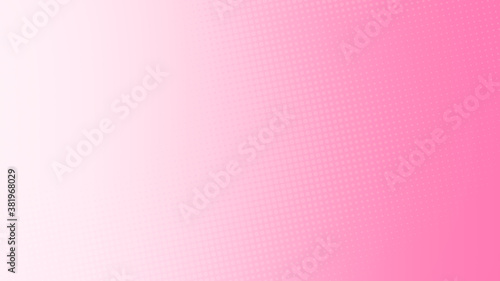 Dot pink pattern gradient texture background. Abstract pop art halftone and retro style. © Papapig