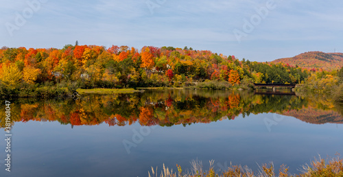 Fall foliage reflection