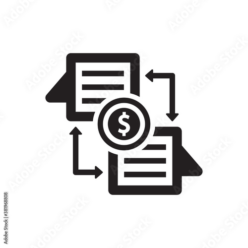  finance chat communication icon 