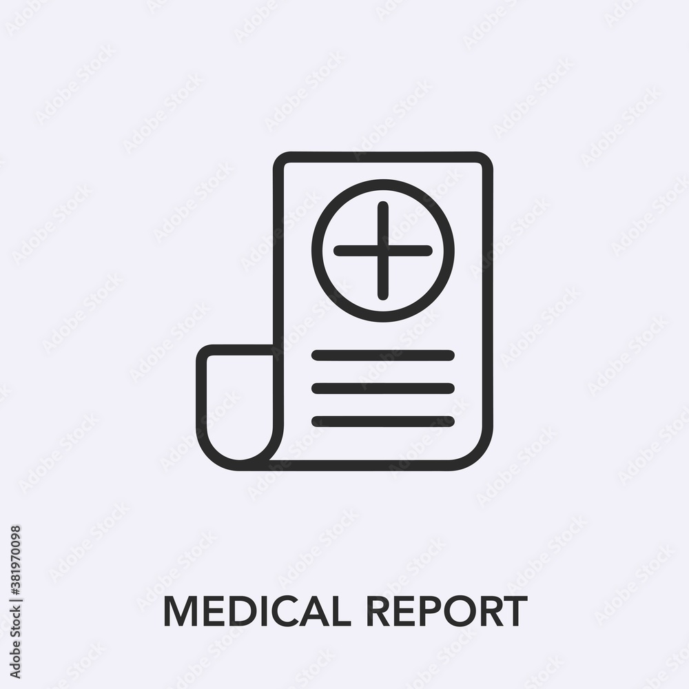 medical report icon vector sign symbol medical report icon vector sign symbol