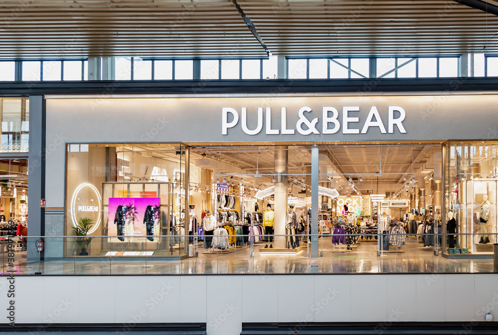 Seville, Spain - September 18, 2020: Pull & Bear retail clothing store in  Lagoh Sevilla Shopping center Stock Photo | Adobe Stock
