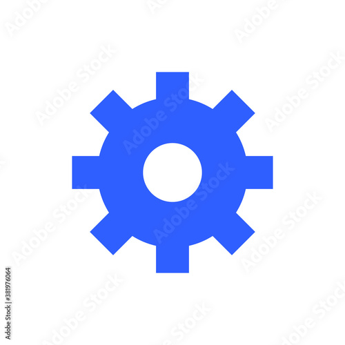 setting tools icon vector blue and black
