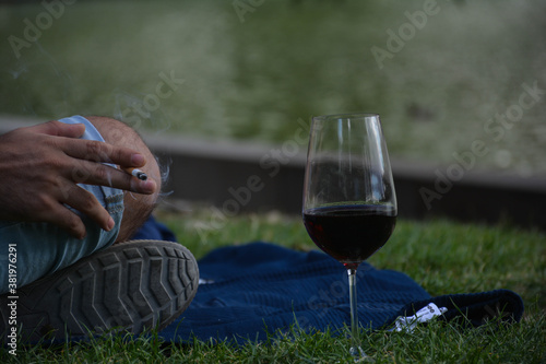 Smoke and wine