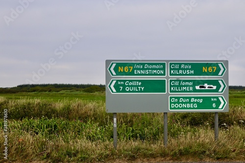 Irish road signs