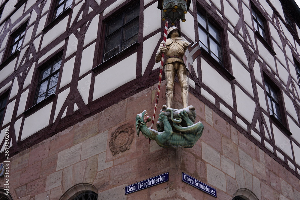 Obraz premium A house detail in Nürnberg