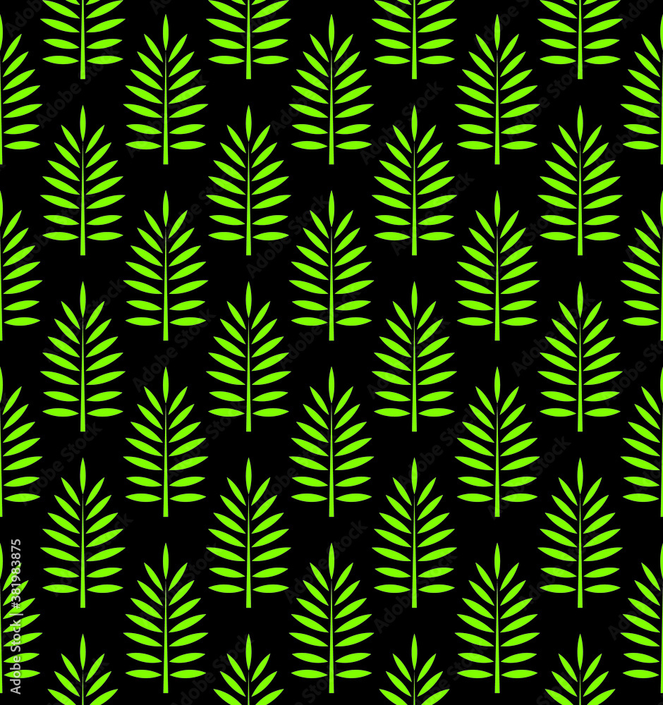 seamless palm leaf pattern