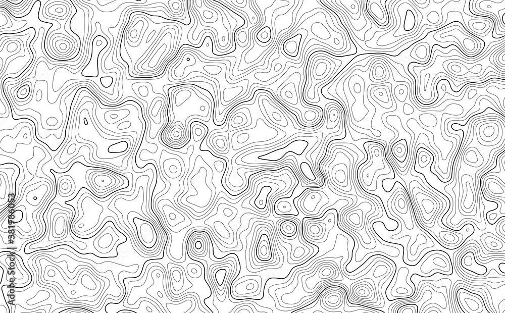 Map line of topography. Vector abstract topographic map concept with space for your copy. Black and white wave. Abstract paper cut. Abstract colorful waves. Wavy banners. Color geometric form. Map line of topography. Vector abstract topographic map concept with space for your copy. Black and white wave. Abstract paper cut. Abstract colorful waves. Wavy banners. Color geometric form.