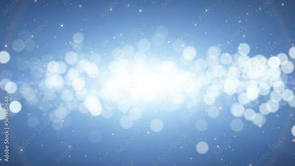 Shiny stars and particles on blue background Shiny stars and particles on blue background