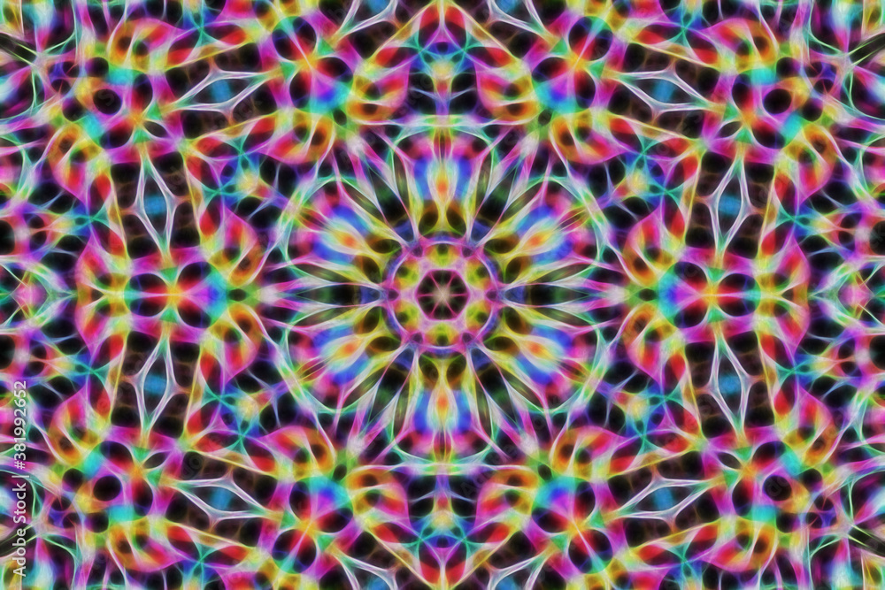 Abstract multicolored fractal neon background Abstract multicolored fractal neon background