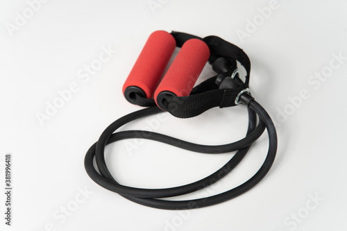 Heavy Weight Tension Bands, Red, for Fitness Training in Gym.