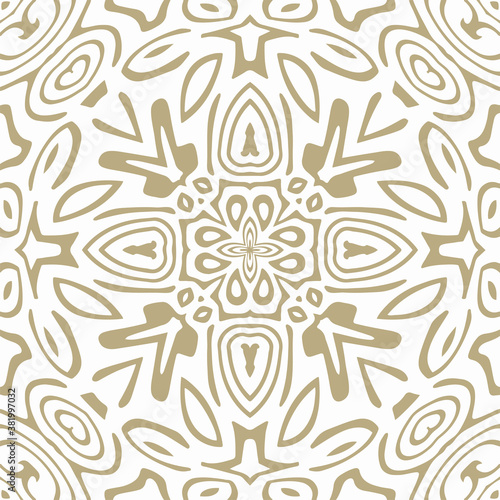 Oriental Seamless Vector Pattern - Repeating ornament for textile  wraping paper  fashion etc.