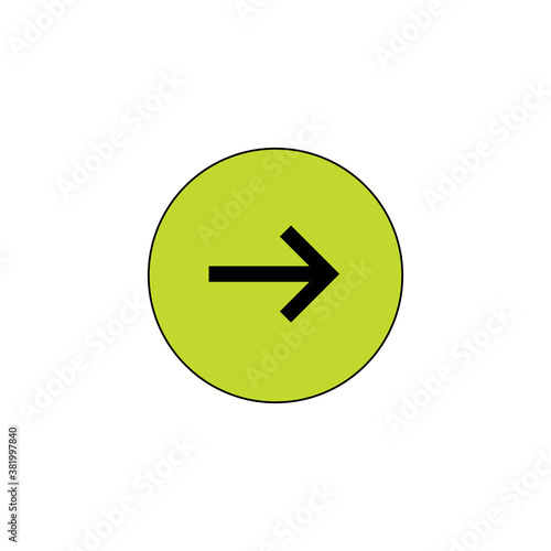 right web button iin circle...