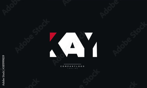 KAY Letter Business Logo Design Alphabet Icon Vector Monogram photo