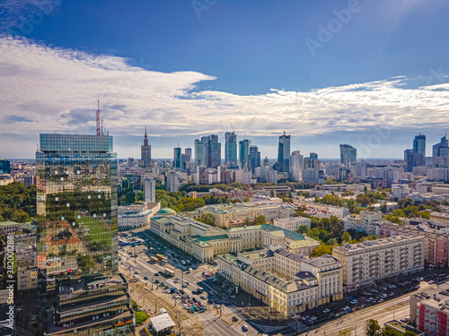 Obraz na płótnie Warszawa - plac Bankowy w salonie
