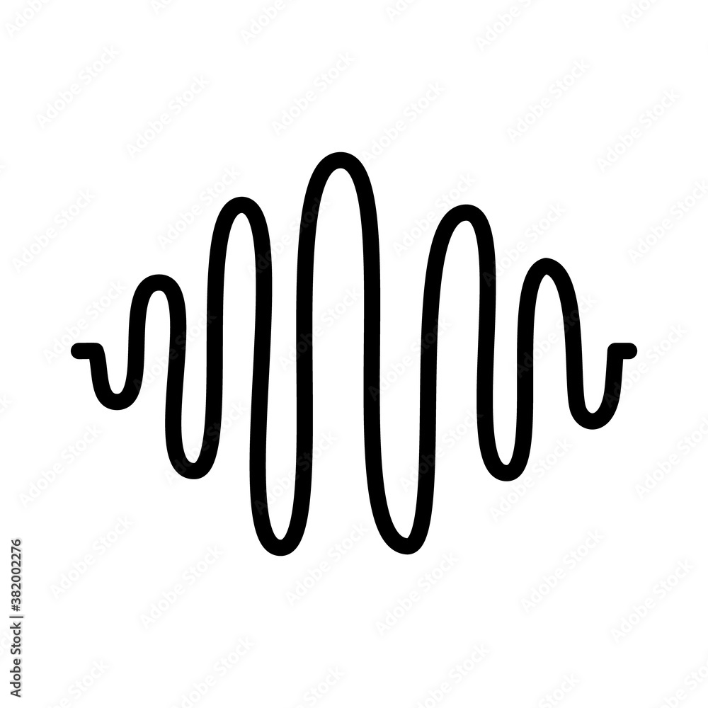 sound waves of high frequency, vector illustration sound waves of high frequency, vector illustration