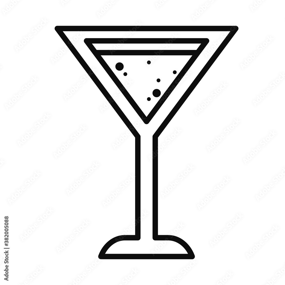 cocktail drink icon, line style cocktail drink icon, line style