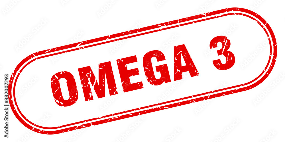 omega 3 stamp. rounded grunge textured sign. Label omega 3 stamp. rounded grunge textured sign. Label