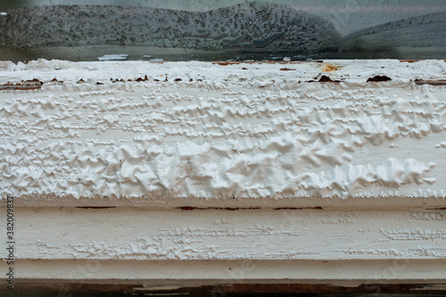 Home Renovation. Home DIY Paint Removal, paint peeling. Fixing windows.