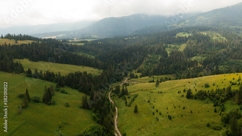 Open Winding Road, Landscape View. Mount Tamalpais offers miles of trails for mountain bikers, hikers, walkers and nature lovers alike. © Aleksander