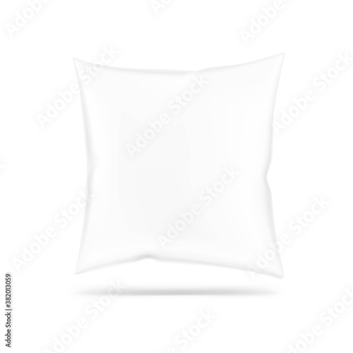 Pillow bag on white background. Vector illustration. Can be use for template your design, promo, adv.	