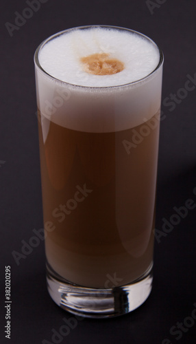 glass of cappuccino