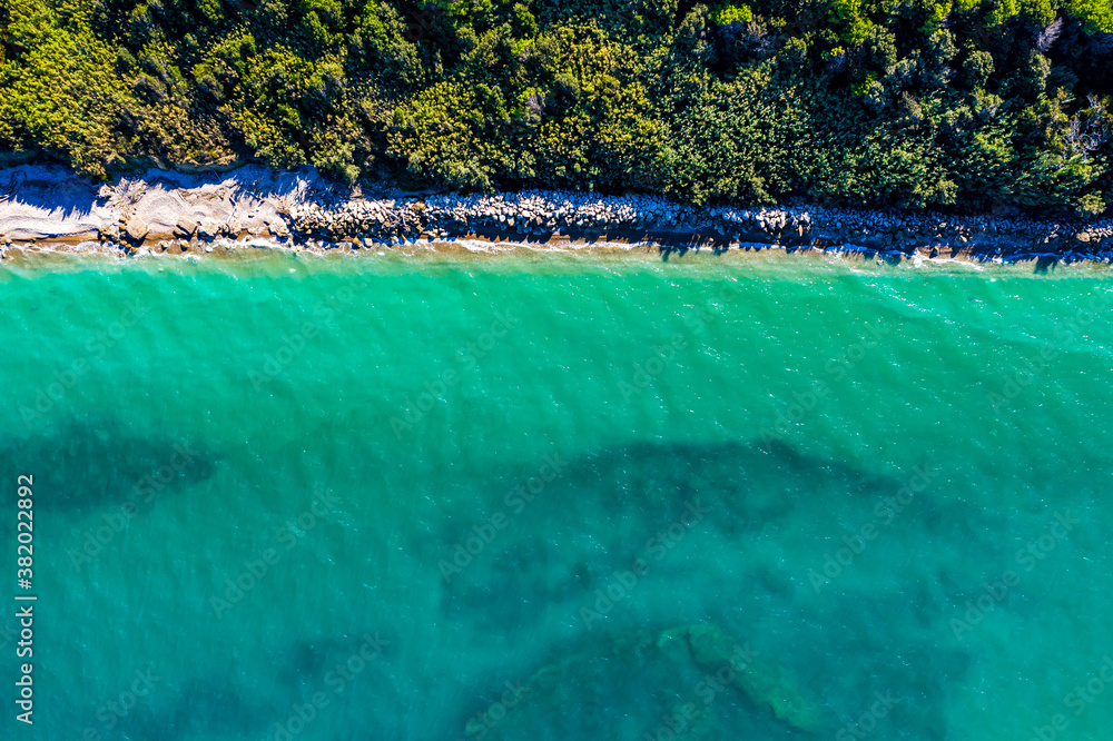 Spiaggia di Punta Penna - Strand in Italien aus der Luft