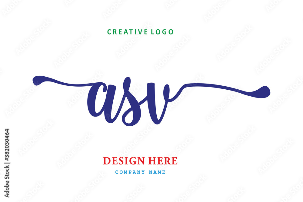 The simple ASV layout logo is easy to understand and authoritative The simple ASV layout logo is easy to understand and authoritative