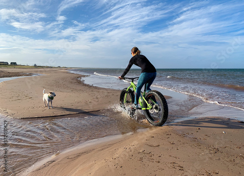 Fat bike on the beach photo