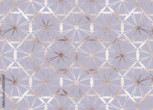 Geometric seamless pattern with silver wheel grids.