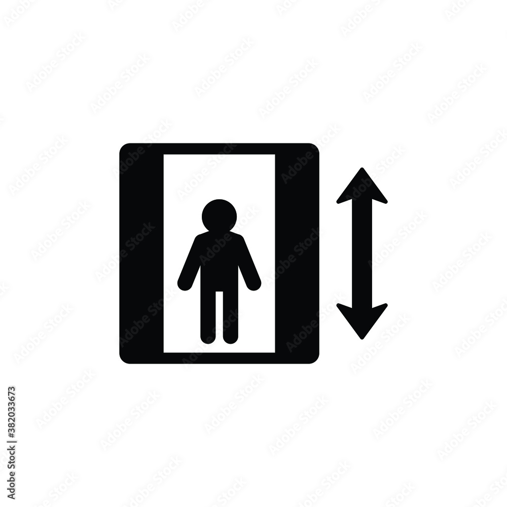 Elevator icon vector isolated on white, logo sign and symbol.
Elevator icon vector isolated on white, logo sign and symbol.