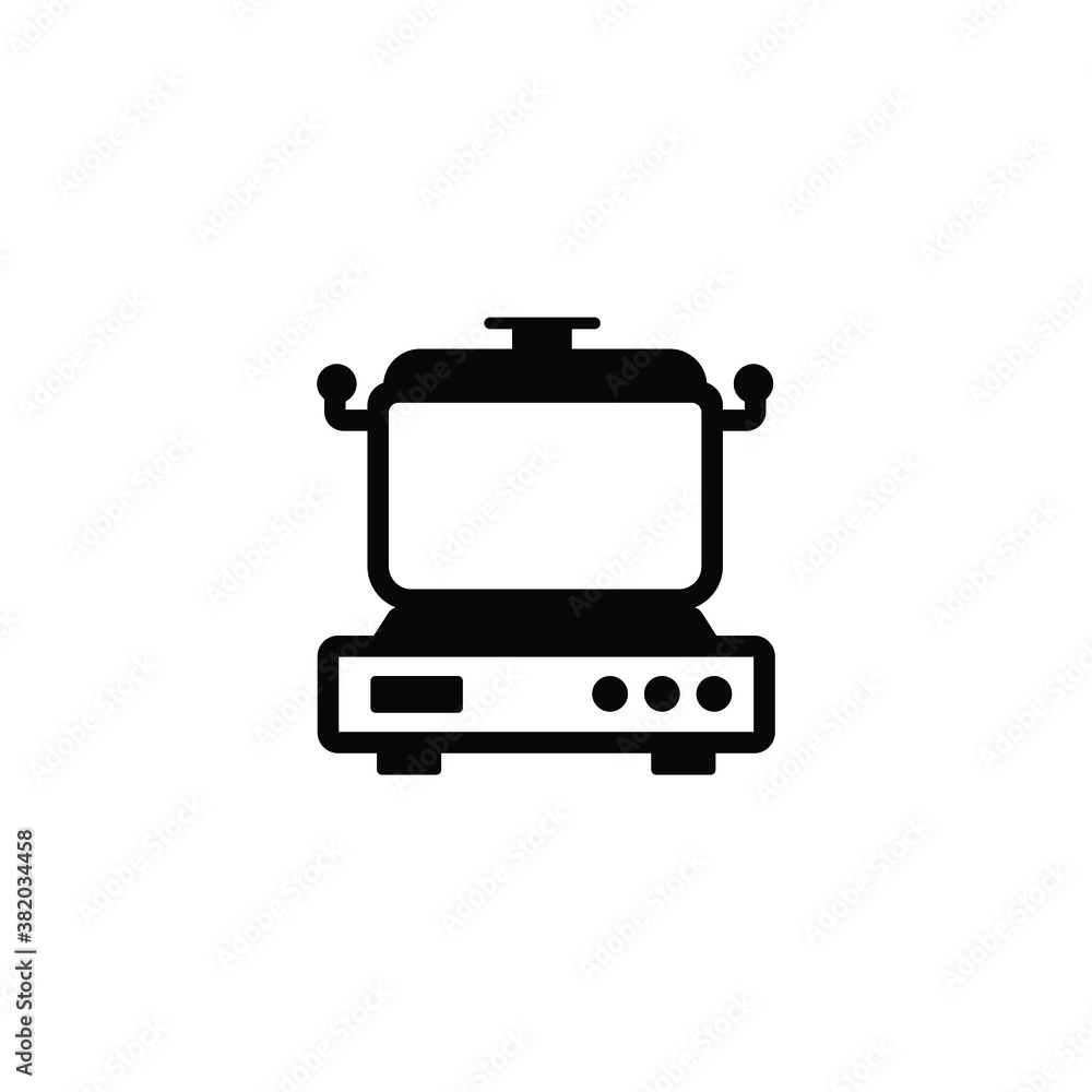 Pot and electric oven icon vector isolated on white, logo sign and symbol.
Pot and electric oven icon vector isolated on white, logo sign and symbol.