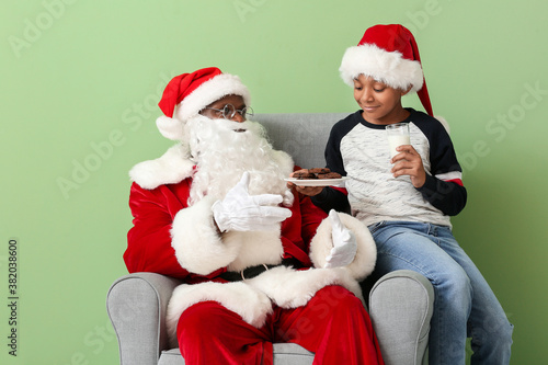 African-American Santa Clau...