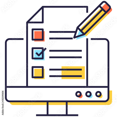 Online Exam Vector 