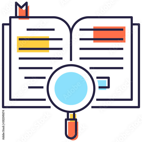 Book Analysis Vector 