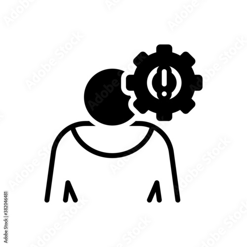 Black solid icon for circumstance