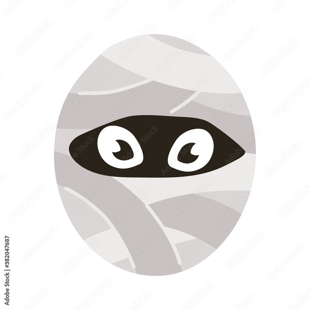 mummy halloween character flat style icon mummy halloween character flat style icon