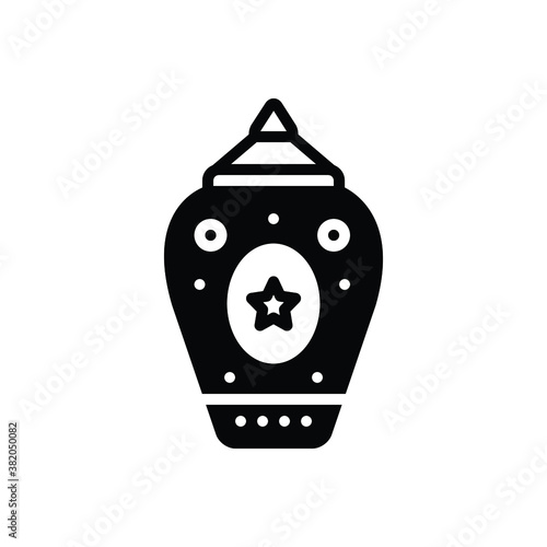 Black solid icon for modern