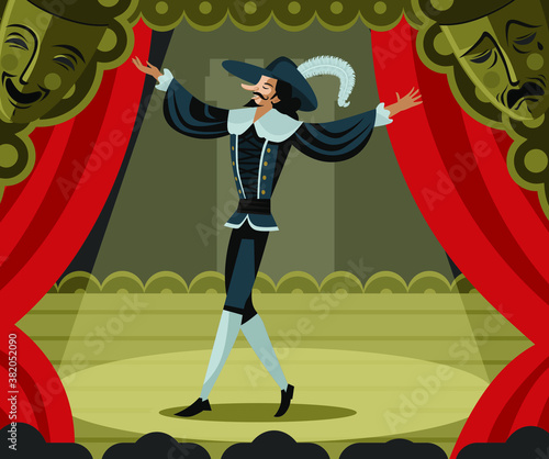 big nose cyrano victorian man