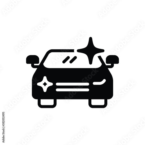 Black solid icon for shine