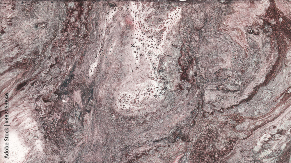 Naklejka premium lilac purple paint in monotype technique, abstract texture background for your design ebru