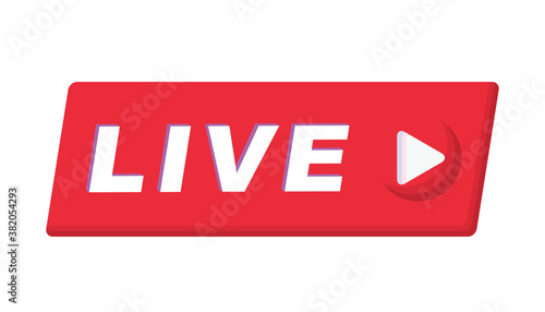 Live streaming online sign button