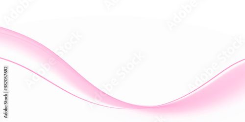 Abstract fractal pink wave on white background
