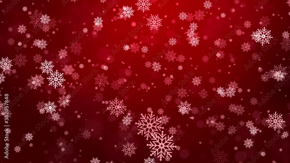 Christmas silver Red loop background with snowflakes and decent. Winter, Merry Christmas, Happy New Year, Holiday, greeting, Festivel, birthday, Party, Invitation Wishes Christmas silver Red loop background with snowflakes and decent. Winter, Merry Christmas, Happy New Year, Holiday, greeting, Festivel, birthday, Party, Invitation Wishes