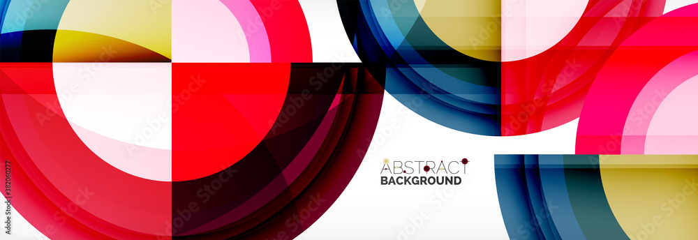 Round shapes, triangles and circles. Modern abstract background Round shapes, triangles and circles. Modern abstract background