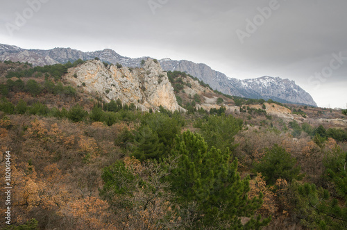 View of the Crimean mountains